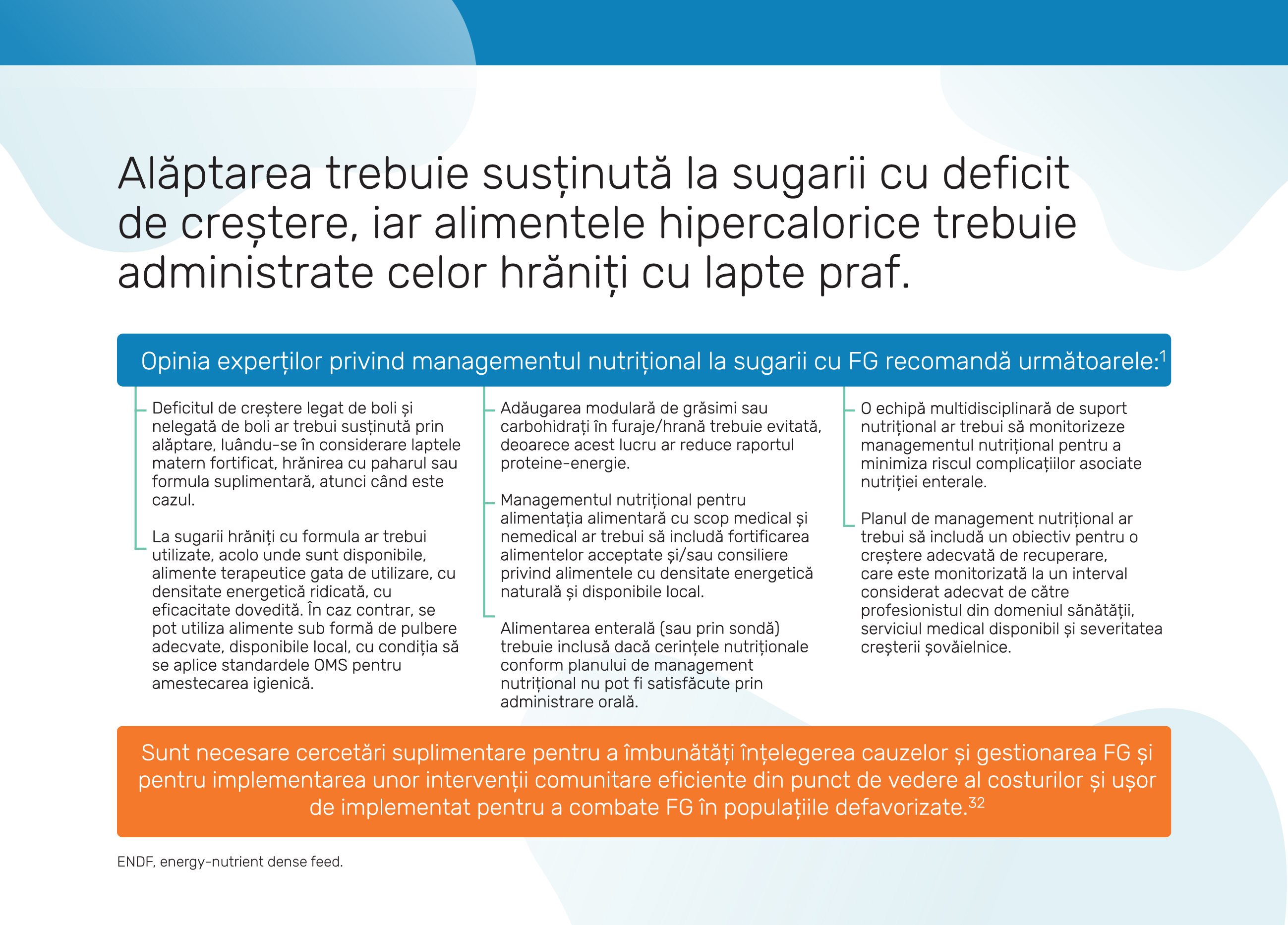 Rolul nutriției în recuperarea deficitului de creștere în primele 1000 de zile de viață
